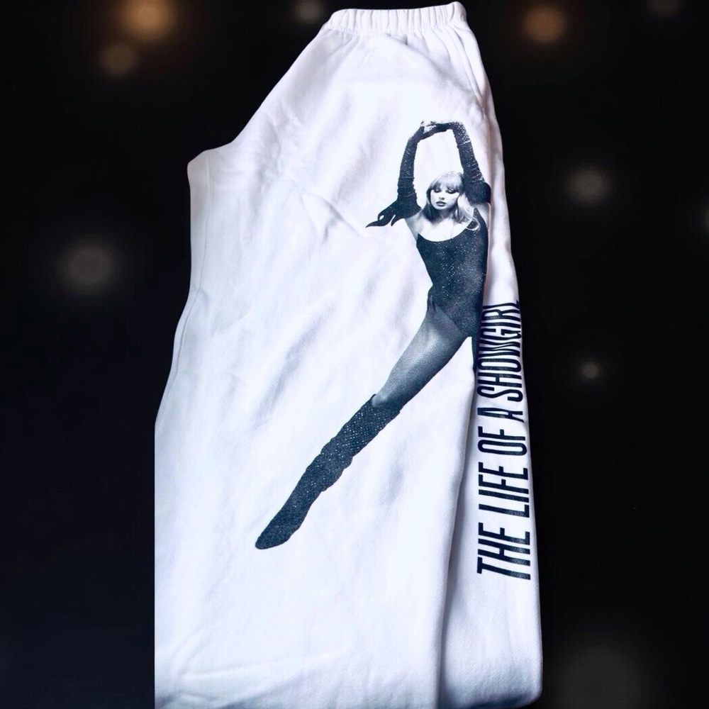 Taylor Swift Life of a Showgirl Sweatpants XL – Official Merch white - Picture 5 of 8
